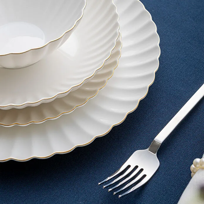 Emsan Perla Fine Bone 53 Parça 12 Kişilik Yemek Takımı