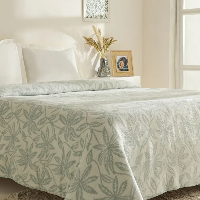 Karaca Home Layla Çift Kişilik Aktilik Battaniye Mint