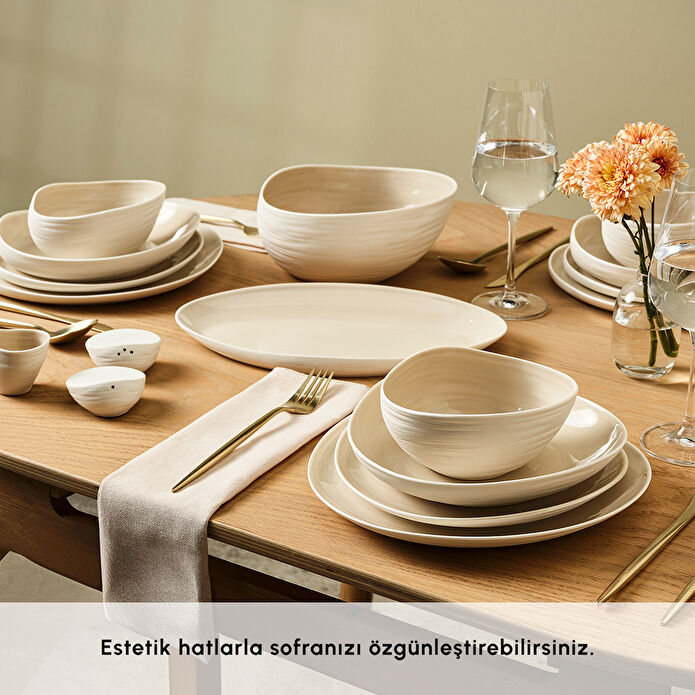 Karaca Earth Collection Rise 55 Parça 12 Kişilik Yemek Takımı