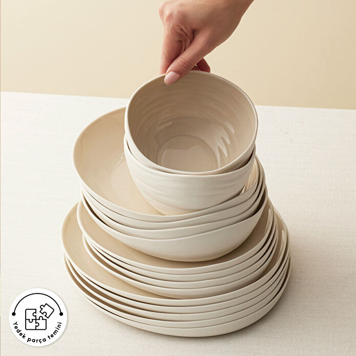 Karaca Earth Collection Rise 55 Parça 12 Kişilik Yemek Takımı