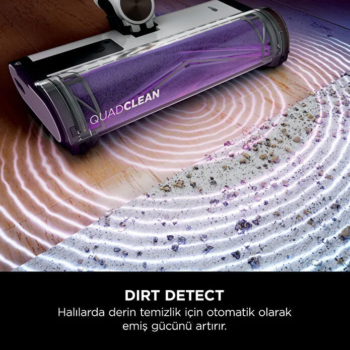 Shark Detect Clean Empty Auto-Empty Sistemli Turbo Başlıklı Şarjlı Dikey Süpürge 2L