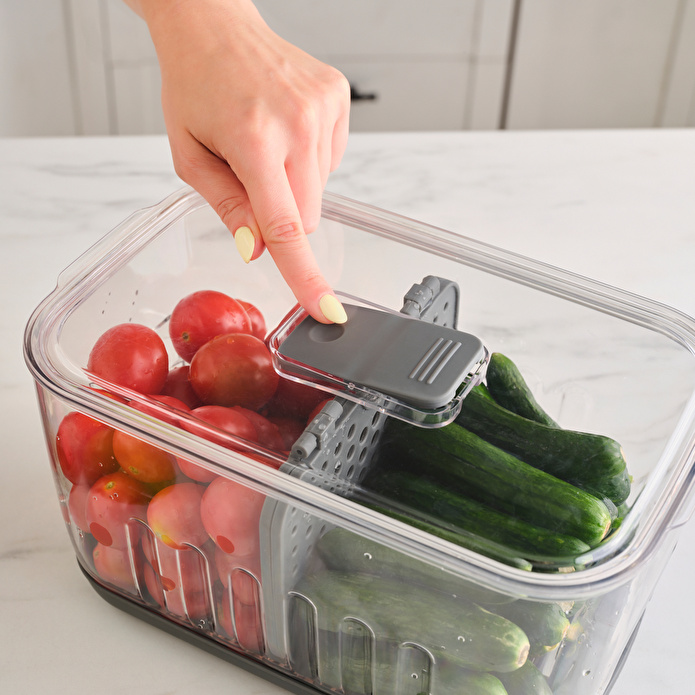 Karaca Citrina Saklama Kabı Antrasit Large 5000 ml