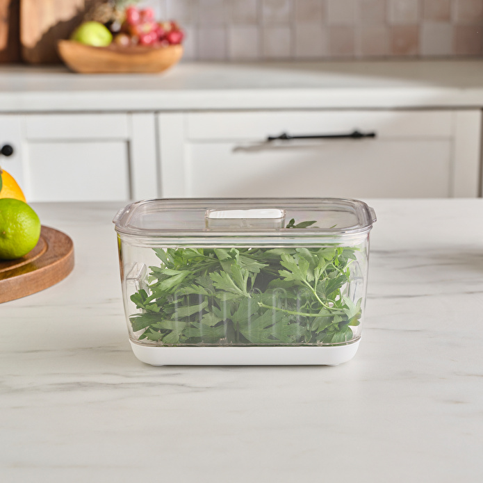 Karaca Citrina Saklama Kabı Beyaz Medium 2200 ml