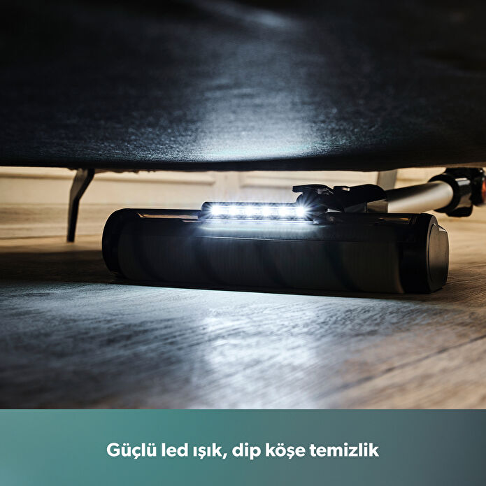 Homend Dustrider 1264H Şarjlı Turbo Başlıklı Dikey Süpürge Siyah