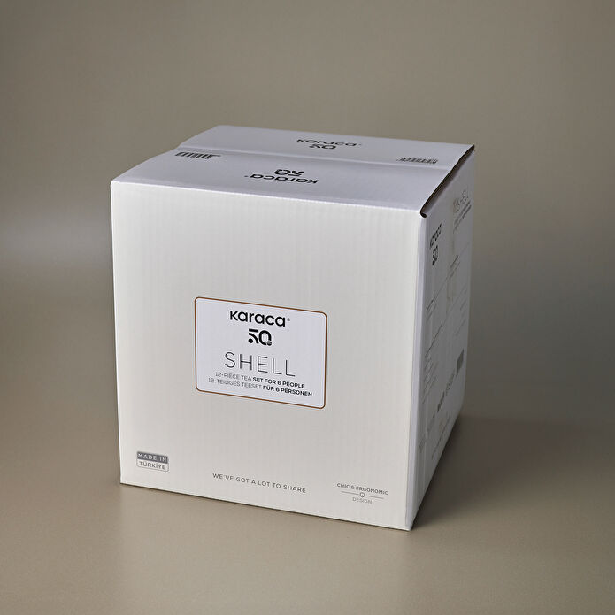 Karaca Shell 6 kişilik 12 Parça Çay Seti