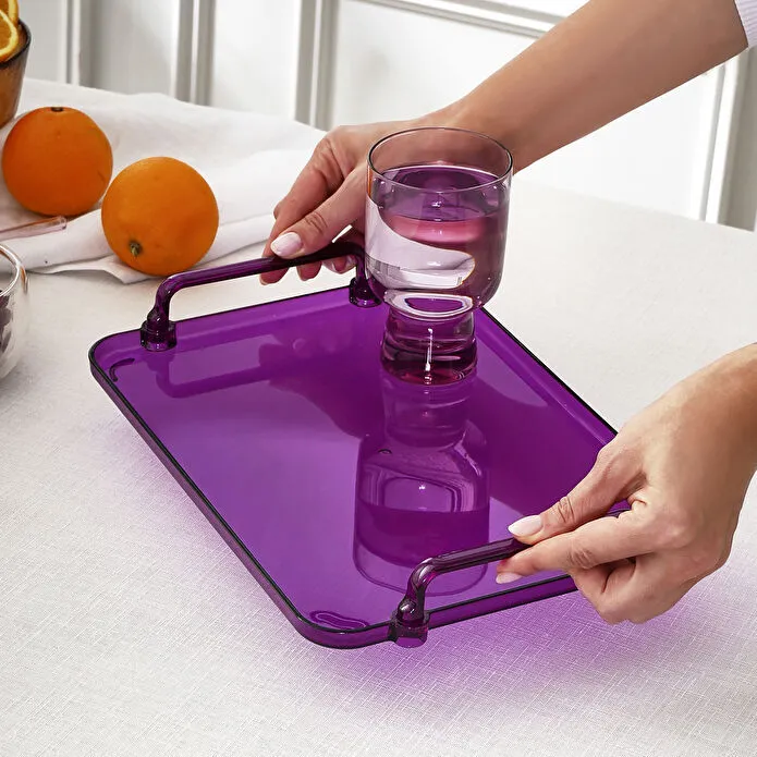 Karaca Claro Dikdörtgen Tepsi Mor 30 cm