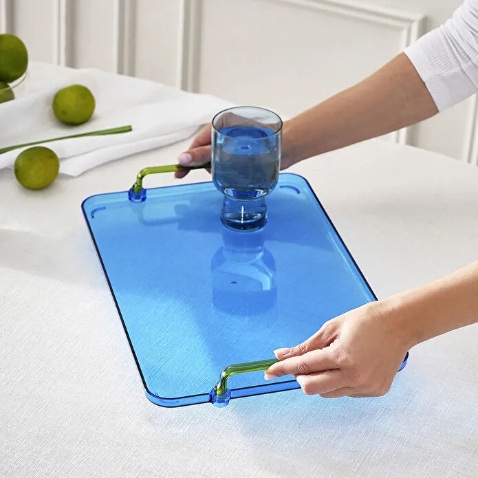 Karaca Claro Dikdörtgen Tepsi Mavi 38 cm