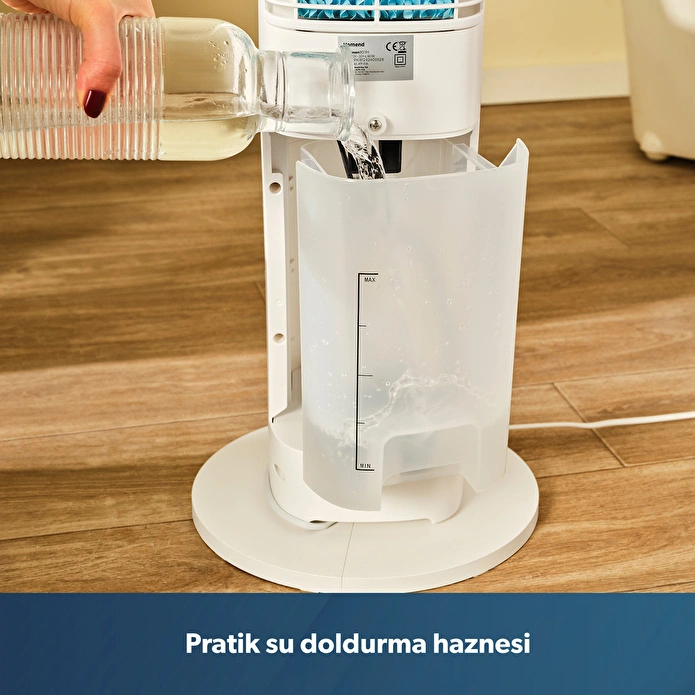 Homend Fanomen 9011H Uzaktan Kumandalı Soğuk Su ve Buz Hazneli Kule Tipi Vantilatör 60W