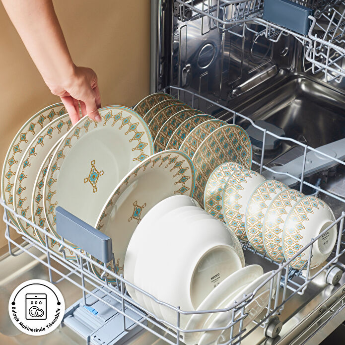 Karaca Forever Bone Dorothy 53 Parça 12 Kişilik Yemek Takımı