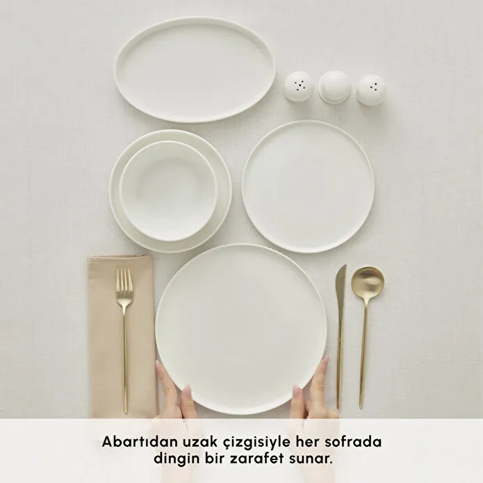 Karaca Forever Bone Pablito 53 Parça 12 Kişilik Yemek Takımı