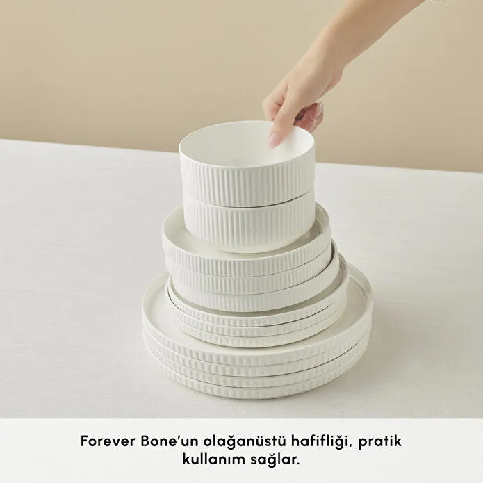 Karaca Forever Bone Pablito 53 Parça 12 Kişilik Yemek Takımı