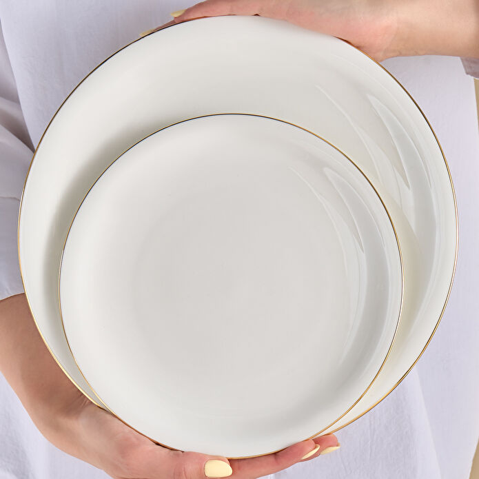 Karaca Stream Bone Pavli 24 Parça 6 Kişilik Yemek Takımı