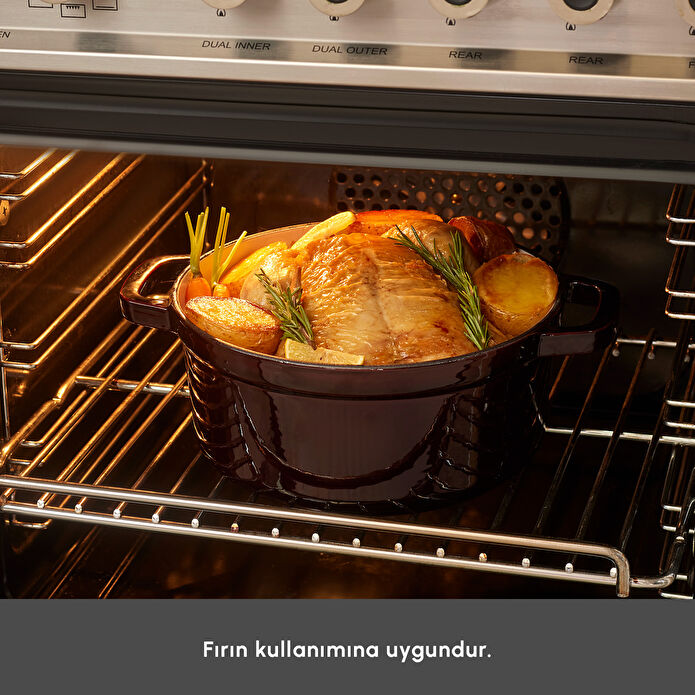 Karaca Heritage Demir Döküm Emayeli Tencere Kırmızı 24 cm