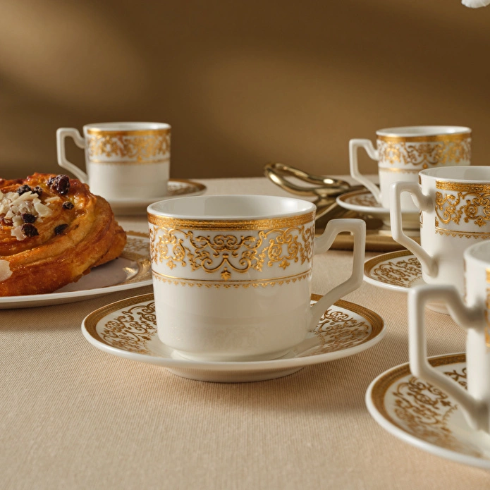 Karaca Nur 6 Kişilik Kahve Fincan Takımı 100 ml