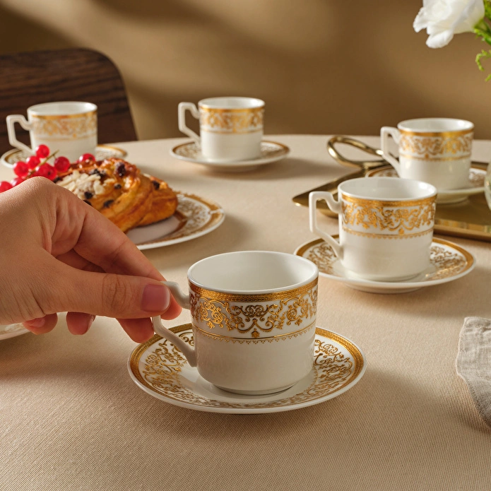 Karaca Nur 6 Kişilik Kahve Fincan Takımı 100 ml