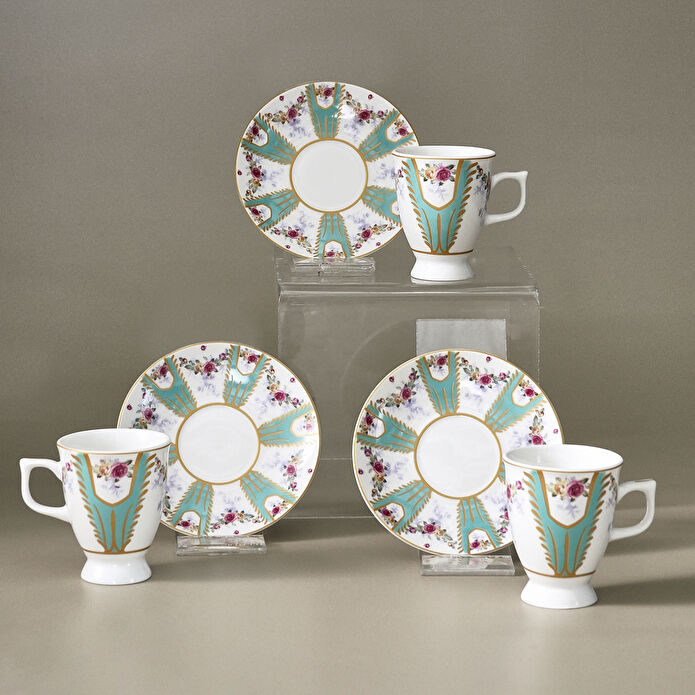 Karaca Dila 6 Kişilik Kahve Fincan Takımı 80 ml