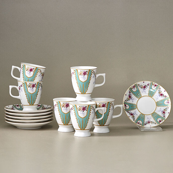 Karaca Dila 6 Kişilik Kahve Fincan Takımı 80 ml