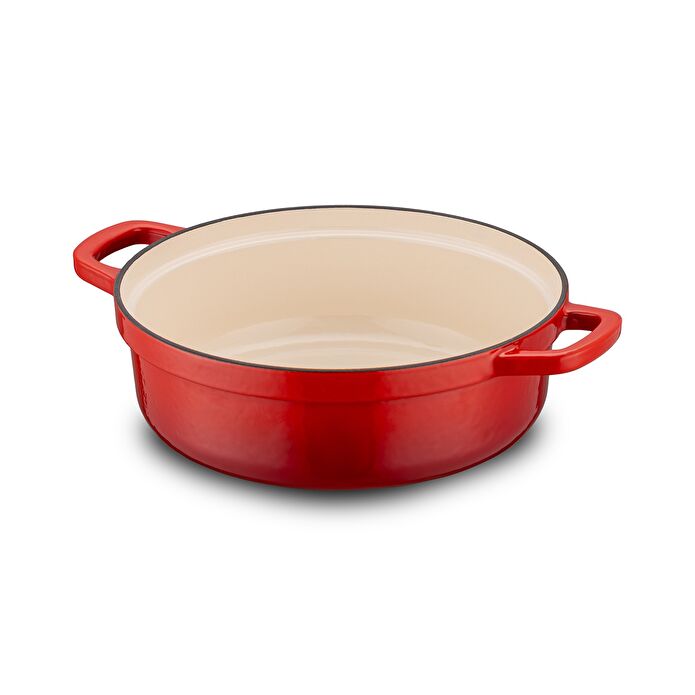 Emsan Fortino Cast Döküm Tencere Seti Kırmızı 4 Parça 22 cm