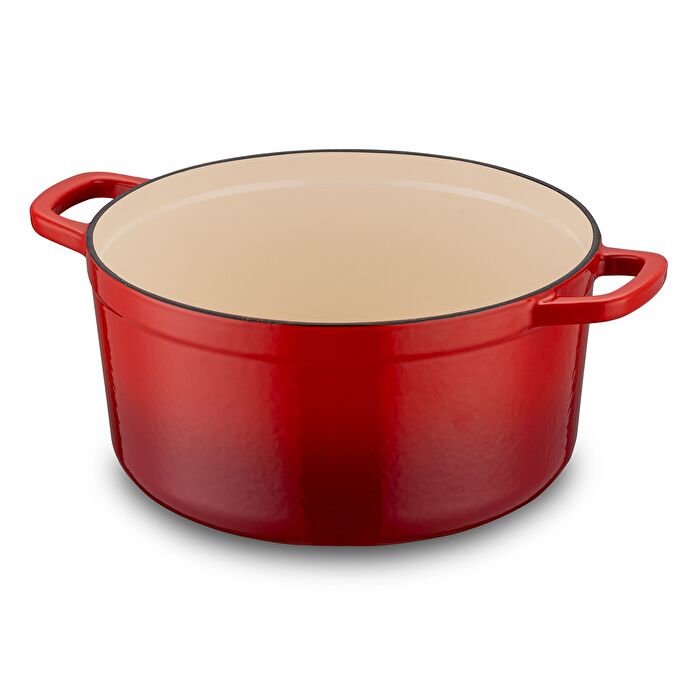 Emsan Fortino Cast Döküm Tencere Seti Kırmızı 4 Parça 22 cm