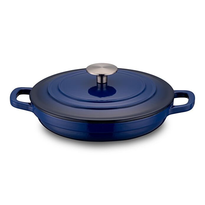 Emsan Fortino Cast Döküm Tencere Seti Lacivert 4 Parça 22 cm