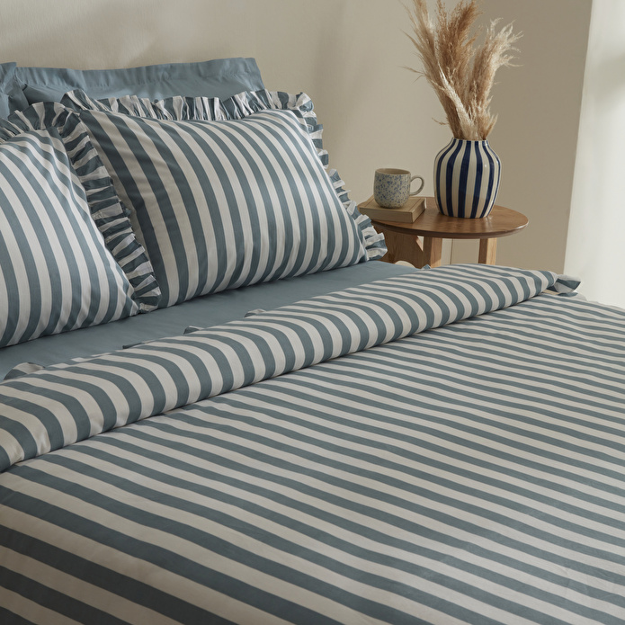 Karaca Home Ripple Tek Kişilik Nevresim Takımı Mavi