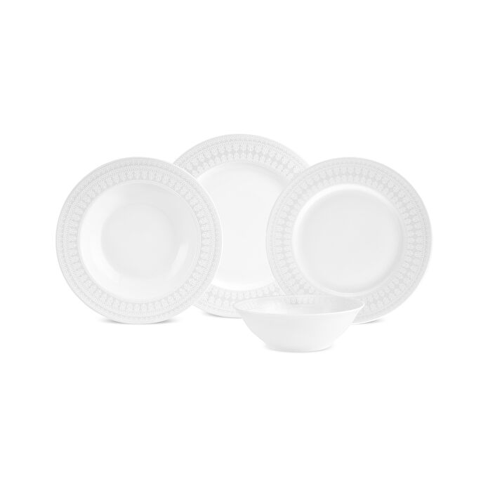 Karaca Forever Bone Fordelia 24 Parça 6 Kişilik Yemek Takımı