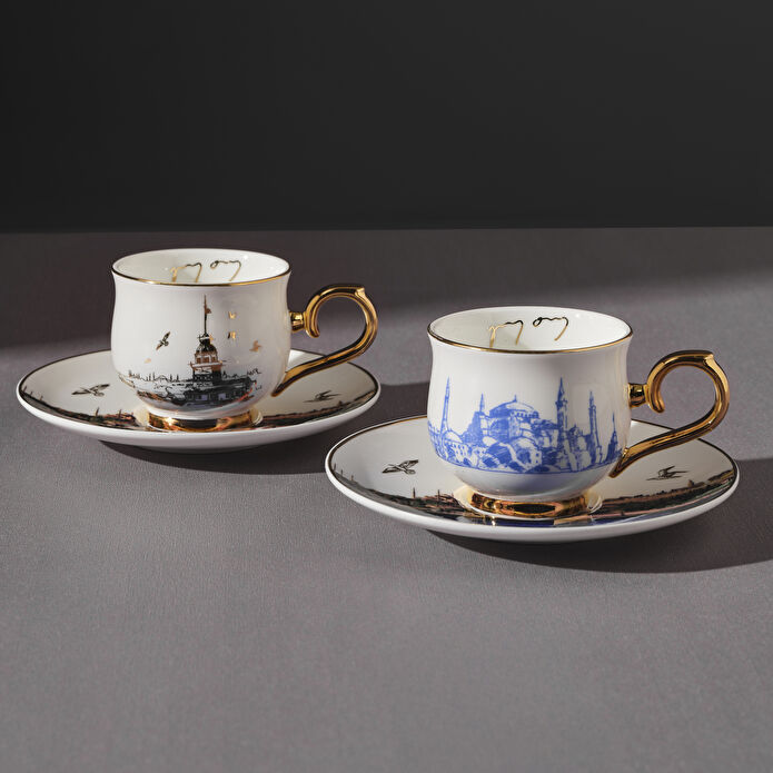 Karaca Unicef İlber Ortaylı 2 Kişilik Kahve Fincan Takımı 90 ml