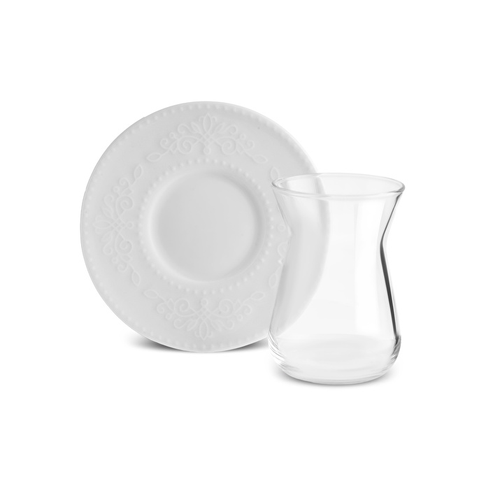 Karaca Elisa 20 Parça 6 Kişilik Pasta ve Çay İkram Seti