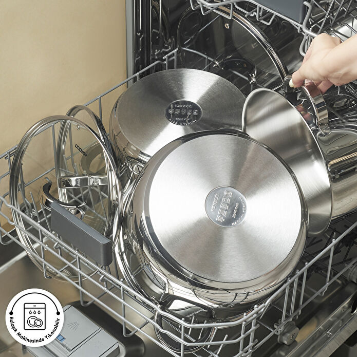 Karaca Magnus XLarge İndüksiyon Tabanlı 6 Parça Çelik Tencere Seti 