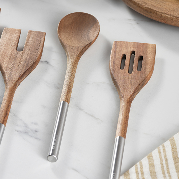 Karaca Timber 4 Parça Akasya Servis Seti