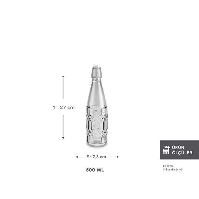 Karaca Storica Kilit Kapaklı Yağ Şişesi 500 ml