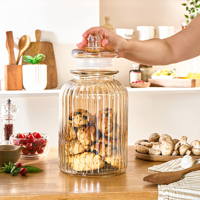 Karaca Binora Kapaklı Cam Kavanoz 5000 ml