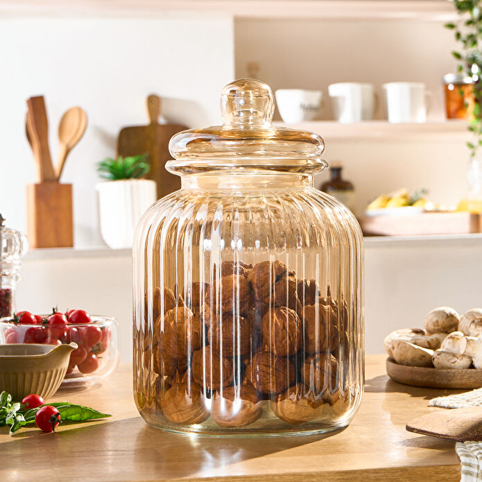 Karaca Binora Kapaklı Cam Kavanoz 4000 ml