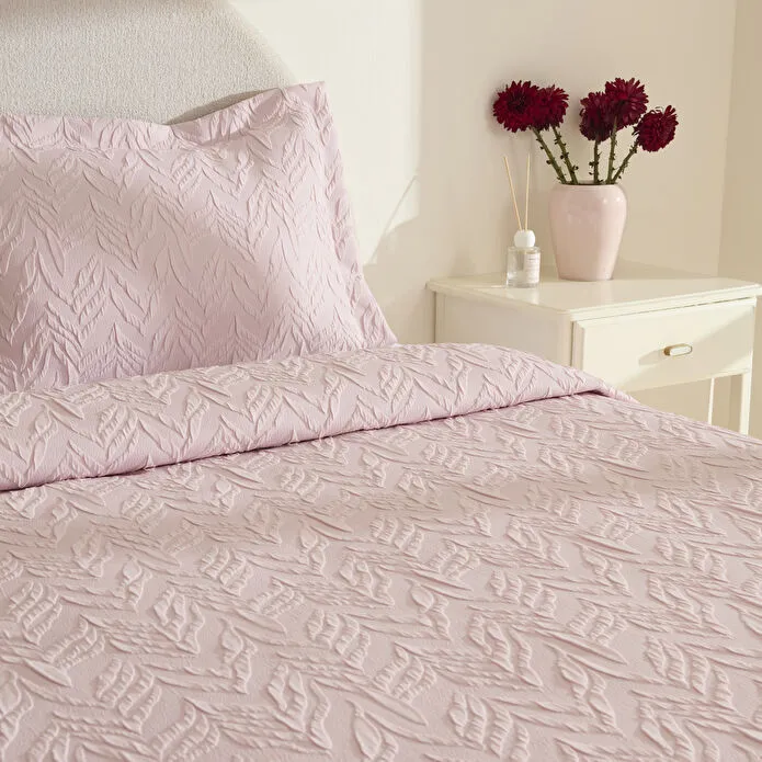 Karaca Home Hollie Çift Kişilik Yatak Örtüsü Pudra