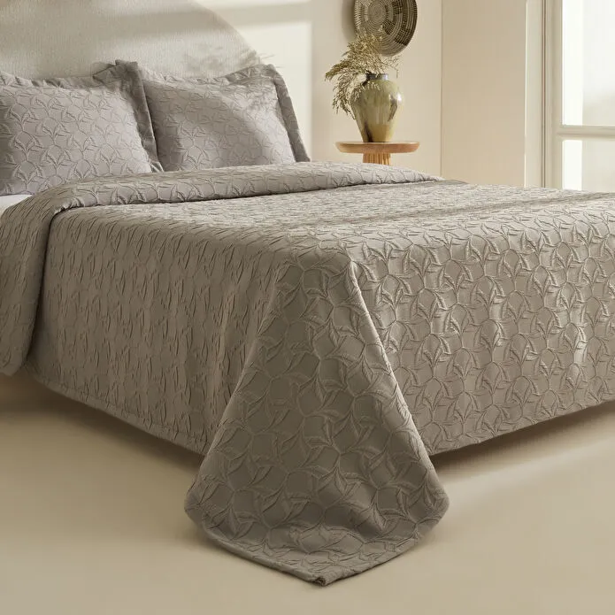 Karaca Home Hempton Çift Kişilik Yatak Örtüsü Gri