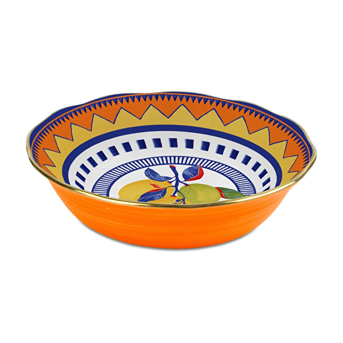 Baci Milano Dolce Vita Limon Meyve Kasesi 18 cm Porselen