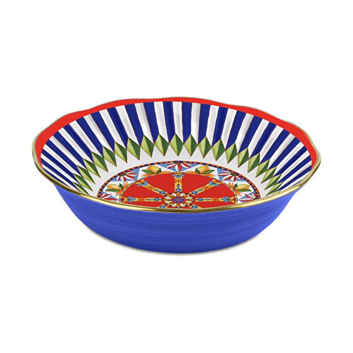 Baci Milano Dolce Vita Wheel Meyve Kasesi 18 cm Porselen
