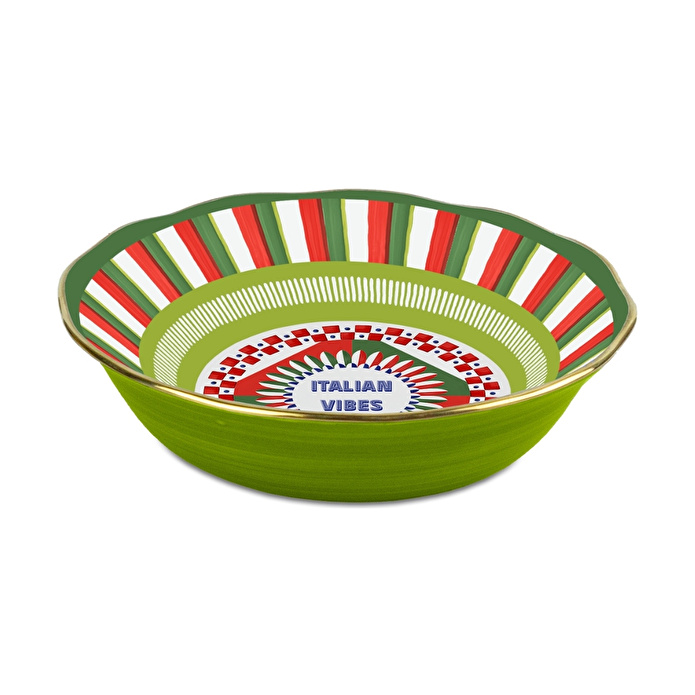 Baci Milano Dolce Vita Geometries Meyve Kasesi 18 cm Porselen