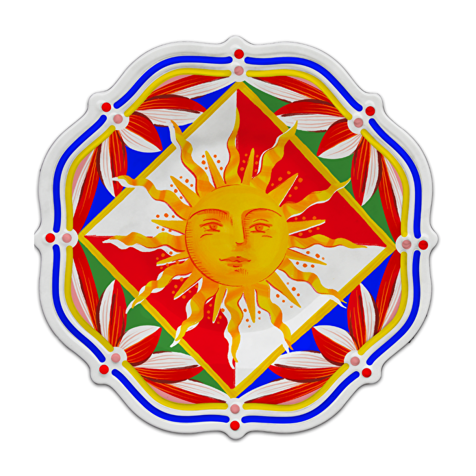 Baci Milano Dolce Vita Sun 6'Lı Tatlı Tabağı 22 cm Melamin