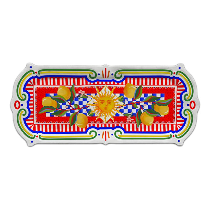 Baci Milano Dolce Vita Dikdörtgen Tepsi 45 cm, Melamin