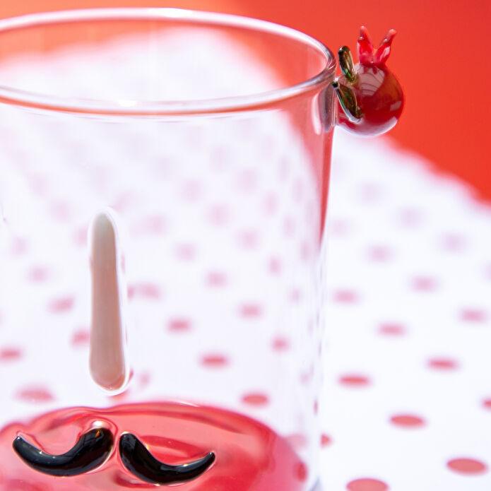 Baci Milano Romeo&Giulietta 2'li Bardak Seti Cam Kırmızı 370 ML