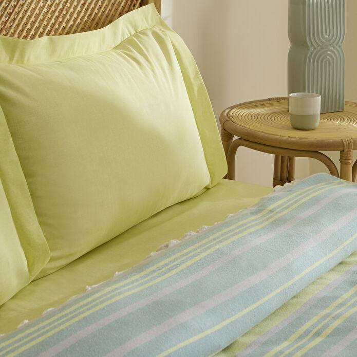 Karaca Home Lynora Çift Kişilik Peştamal Pike Takımı Haki