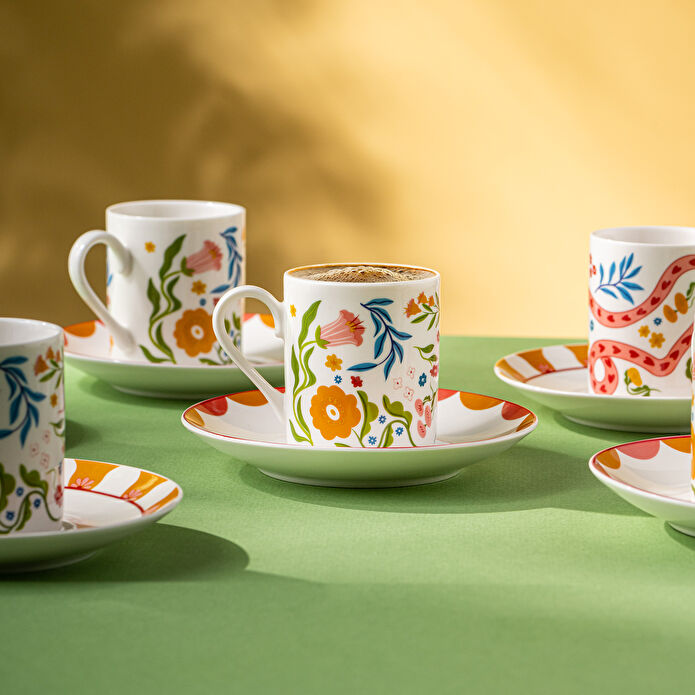 Emsan Cheerful 6'lı Kahve Fincan Takımı 100 ml