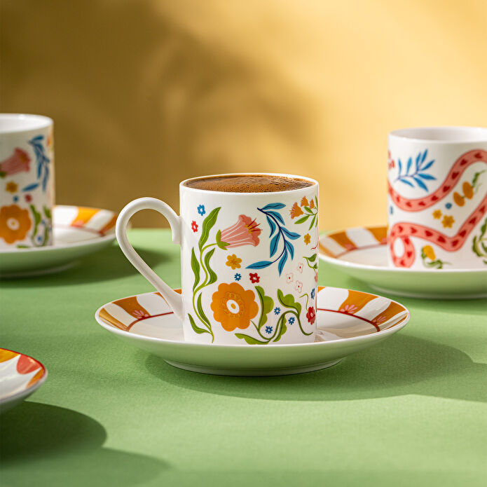 Emsan Cheerful 6'lı Kahve Fincan Takımı 100 ml