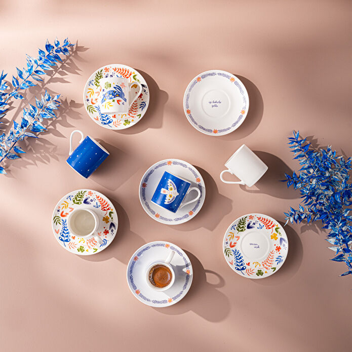 Emsan Lucky 6'lı Kahve Fincan Takımı 100 ml