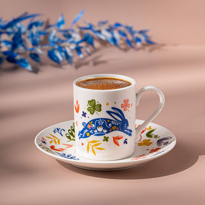 Emsan Lucky 6'lı Kahve Fincan Takımı 100 ml