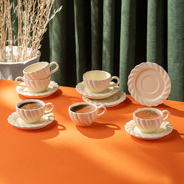 Emsan Sunshine 6'lı Kahve Fincan Takımı 80 ml