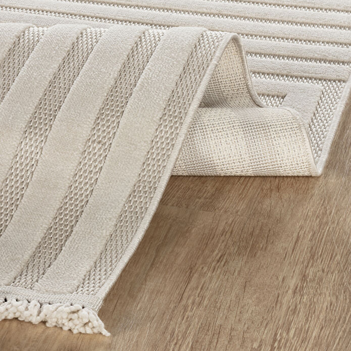 Kaşmir Halı İskandinav Rune White 50x80 cm