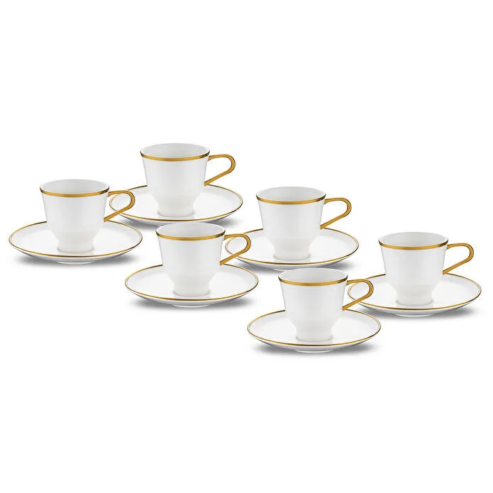 Emsan Mizu 6'lı Kahve Fincan Takımı Gold 90 ml