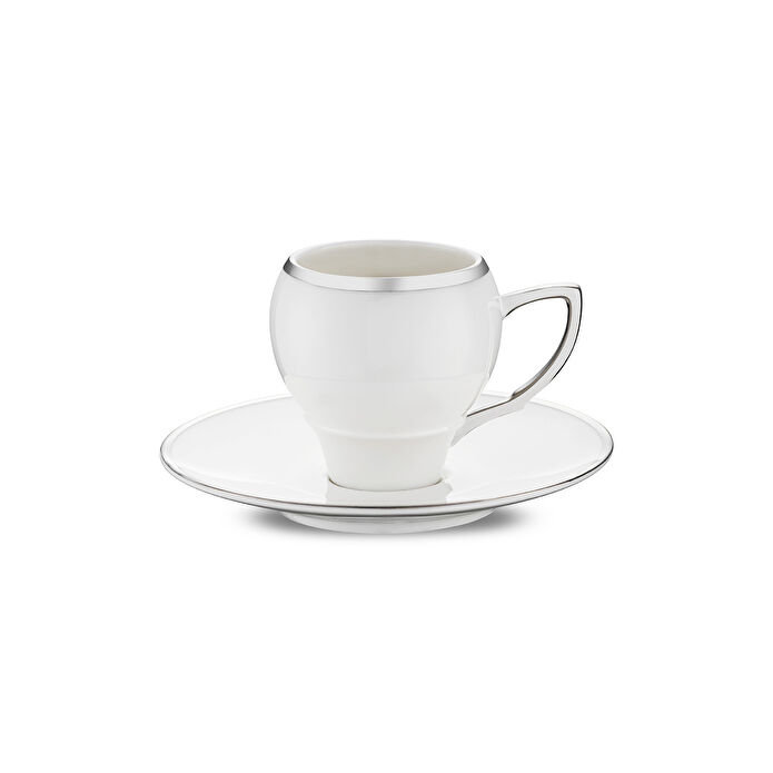 Emsan Florea 6'lı Kahve Fincan Takımı Platin 90 ml